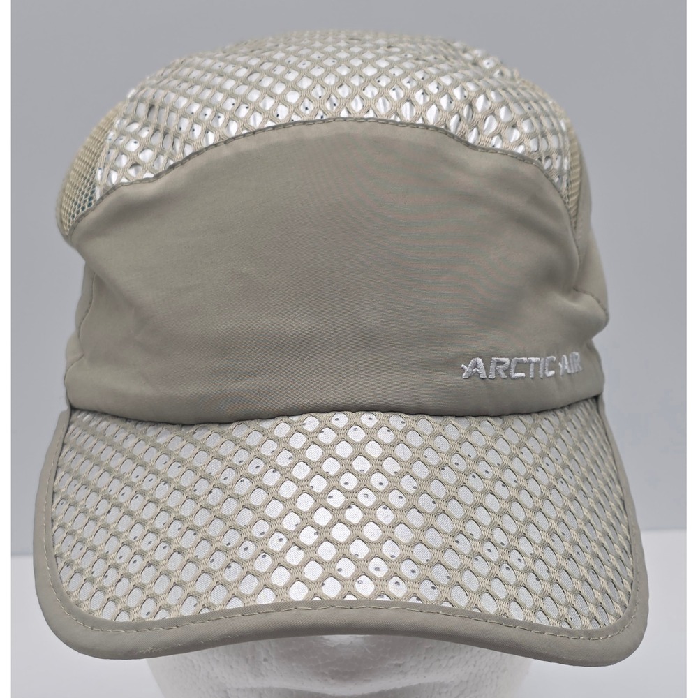 Arctic Air Cooling Hat Unisex 7 3/8‎ Tan Mesh Evaporative Performance Cap